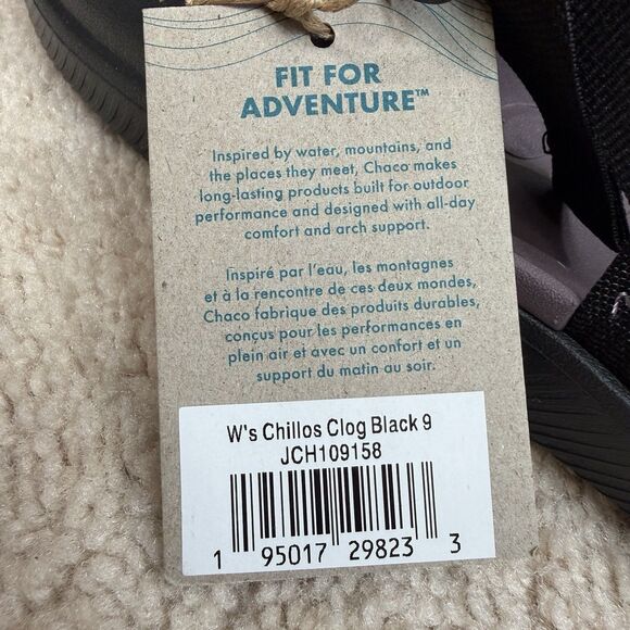 Chaco Chillos Clogs Black Women's Size 9 Slip-On Comfort Foam Sandals - Picture 9 of 9